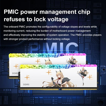 JUHOR DDR5 RGB Gaming Memory – 16GB 6800MHz RAM for Desktop PC