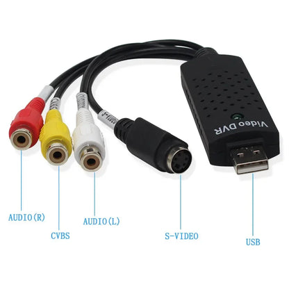 USB 2.0 VHS to DVD Video Converter – Capture Analog Video to Digital Format for IPTV, Audio, and Gaming