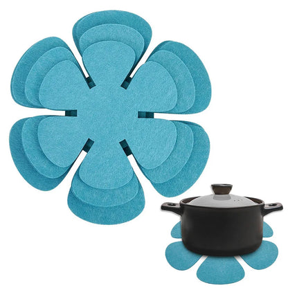12-Piece Felt Pot and Pan Protectors Set - Anti-Scratch, Non-Stick Divider Pads for Cookware, Heat Insulation Bottom Protectors for Kitchen Tools