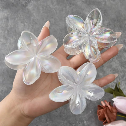 18Pcs Egg Flower Hair Clips | Gradient Candy Color Flowers, Shark Clips for Daily Ponytail Styling