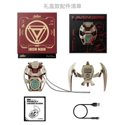 MARVEL Iron Man Bluetooth Headphones – ANC Active Noise Cancelling Wireless Earphones for Sports & Gaming Gift