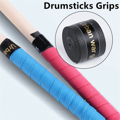 Anti-Slip Drumstick Grips – High Quality PU Sweat-Absorbing Tape for 7A, 5A, 5B, 7B Drumsticks, Instrument Accessories