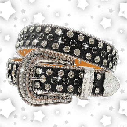 Luxury Rhinestone Belt – Diamond Crystal Studded Fashion Pin Buckle Belt for Women, Stylish Jeans Decoration