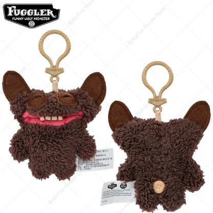 Original Fuggler Ugly Teeth Plush Keychain – Wide-Eyed Monster, Alien & Rabbit Peluche Pendant Toy