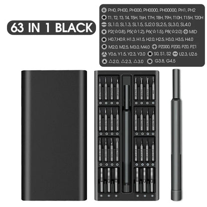 50-in-1 Precision Screwdriver Set – Magnetic Repair Tools for iPhone, Glasses, Watches, Game Consoles & Cameras