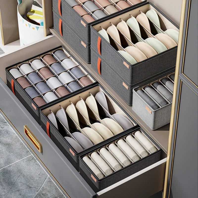 Underwear & Socks Organizer Storage Box – Cabinet Drawer Clothes Organizer for Household Classified Storage