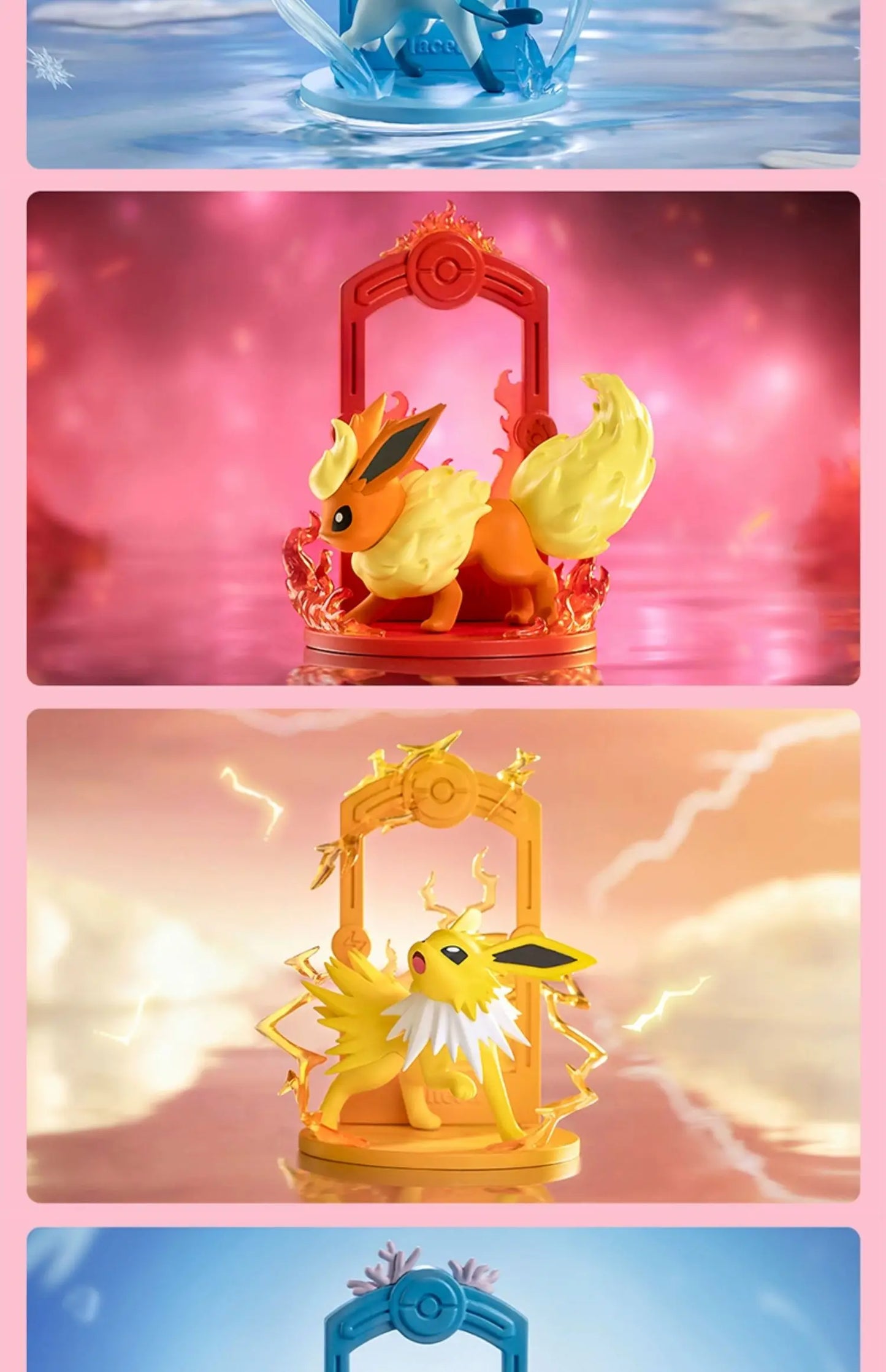 9-Style Pokemon Eeveelution Figures – Espeon, Sylveon, Glaceon, Leafeon, Vaporeon, Umbreon, Flareon Anime Pocket Monster Toy