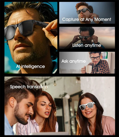 Xiaomi 1080P HD AI Smart Glasses — 100MP Camera, Bluetooth Call, Voice Assistant, 260mAh Battery, Smart Control