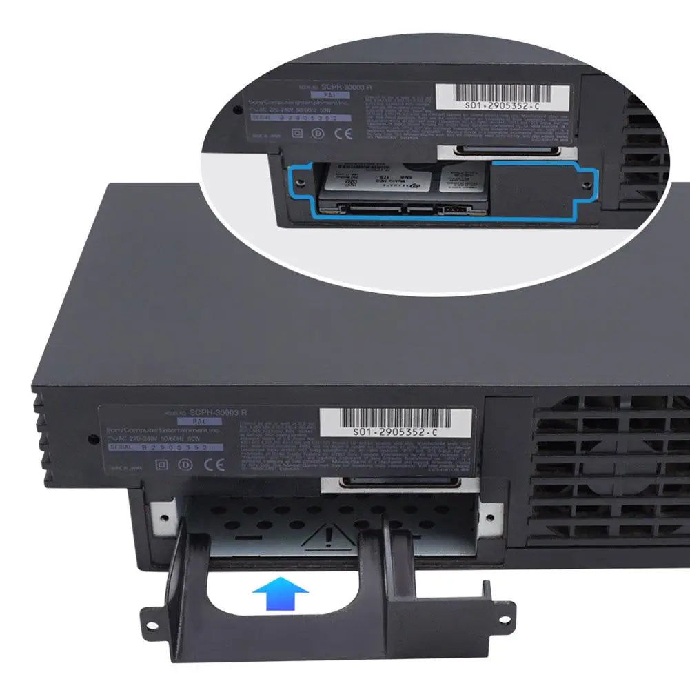 2.5in Game Console SATA HDD/SSD Bracket — 3D-Printed Stand & Network Adapter Holder