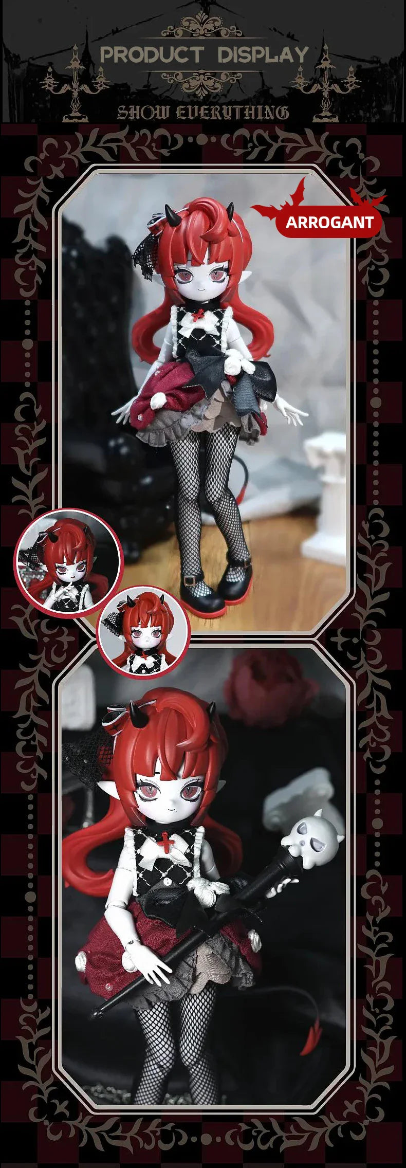 Genuine Devil's Horns Blind Box — 1/8 Movable Doll Ornament, Trendy Collectible Toy for Kids & Gift