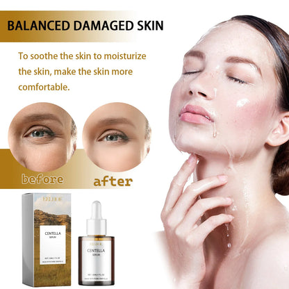 Centella Serum Face Essence – Moisturizing, Brightening & Rejuvenating, Smooths Dry Skin with Hyaluronic Acid Skincare