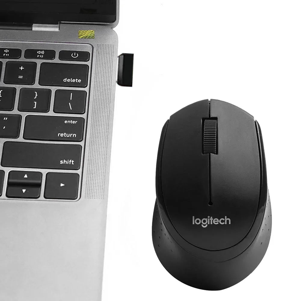 Logitech M330 Wireless Gaming Mouse - 2.4GHz USB, 1000DPI, 3-Button Optical Mouse for Laptops & PCs