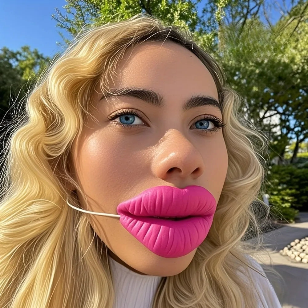 5PCS Pink Lip Gag Toy – Funny Novelty Party Props for Photography, Pranks & Gifts for Friends