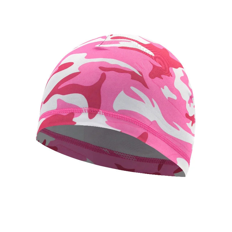 Summer UV Protection Ice Silk Skull Cap - Quick Dry Helmet Liner Hat for Men & Women, Cycling Running Workout Stretch Beanie
