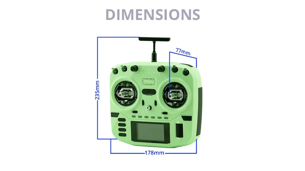 Radiomaster Boxer Crush 16CH 2.4G Radio Controller — ELRS Transmitter with AG01 Hall Gimbals Remote Control