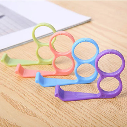 Mobile Phone Finger Ring Holder – Plastic Grip Stand for iPhone, Cellphone & Tablet Support