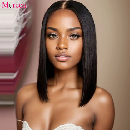 250% Density Straight Bob Wig for Women – Glueless Wear-and-Go, 4x4 Lace Closure, Ready-to-Wear Human Hair