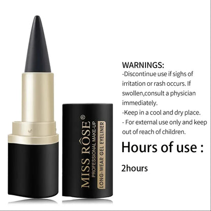 Creamy Texture Eyeliner – Sweat-Proof High Pigment Pencil, 1/2 Count for Daily Makeup