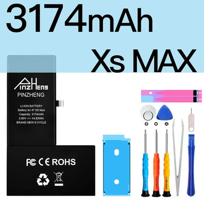 PINZHENG High Capacity Replacement Battery for iPhone X, XR, XS, 11, 12 & 13 Mini, Pro & Pro Max