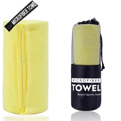 Quick Dry Microfiber Travel Towel – Ultra Absorbent, Super Soft & Compact Sports/Camping Towel for Outdoor Use (1pc)