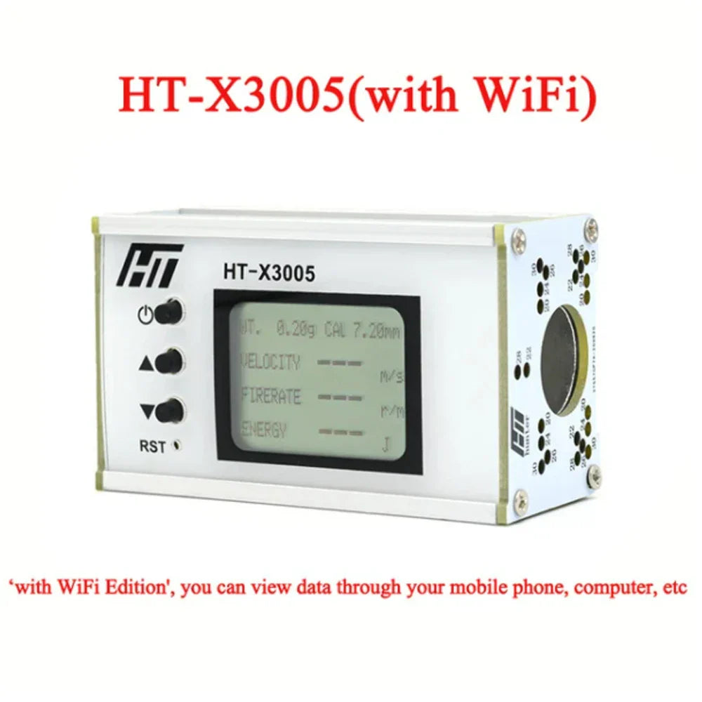 HT-X3006 Shooting Speed Meter – 1-999m/s Bullet Velocity & Energy Chronograph Tester