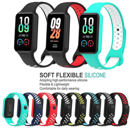 Replacement Silicone Strap for Redmi Smart Band 2 — Compatible with Xiaomi Smart Band 8, Adjustable Fitness Wristband