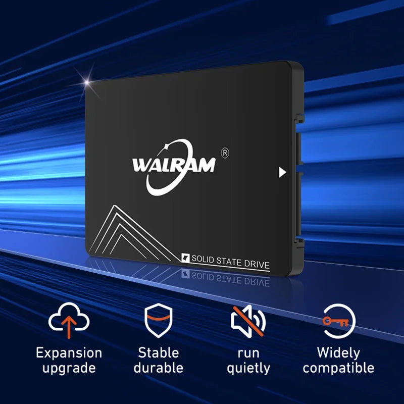 WALRAM SSD 2.5" SATA III Solid State Drive 120GB–1TB for Laptop & Desktop PC Hard Disk Replacement