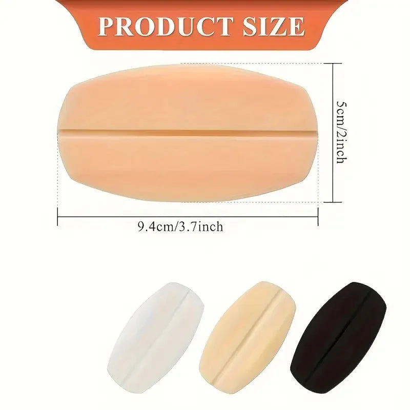 Invisible Silicone Bra Strap Pads - Non-Slip Pressure Relief Cushions (6-Piece Set)