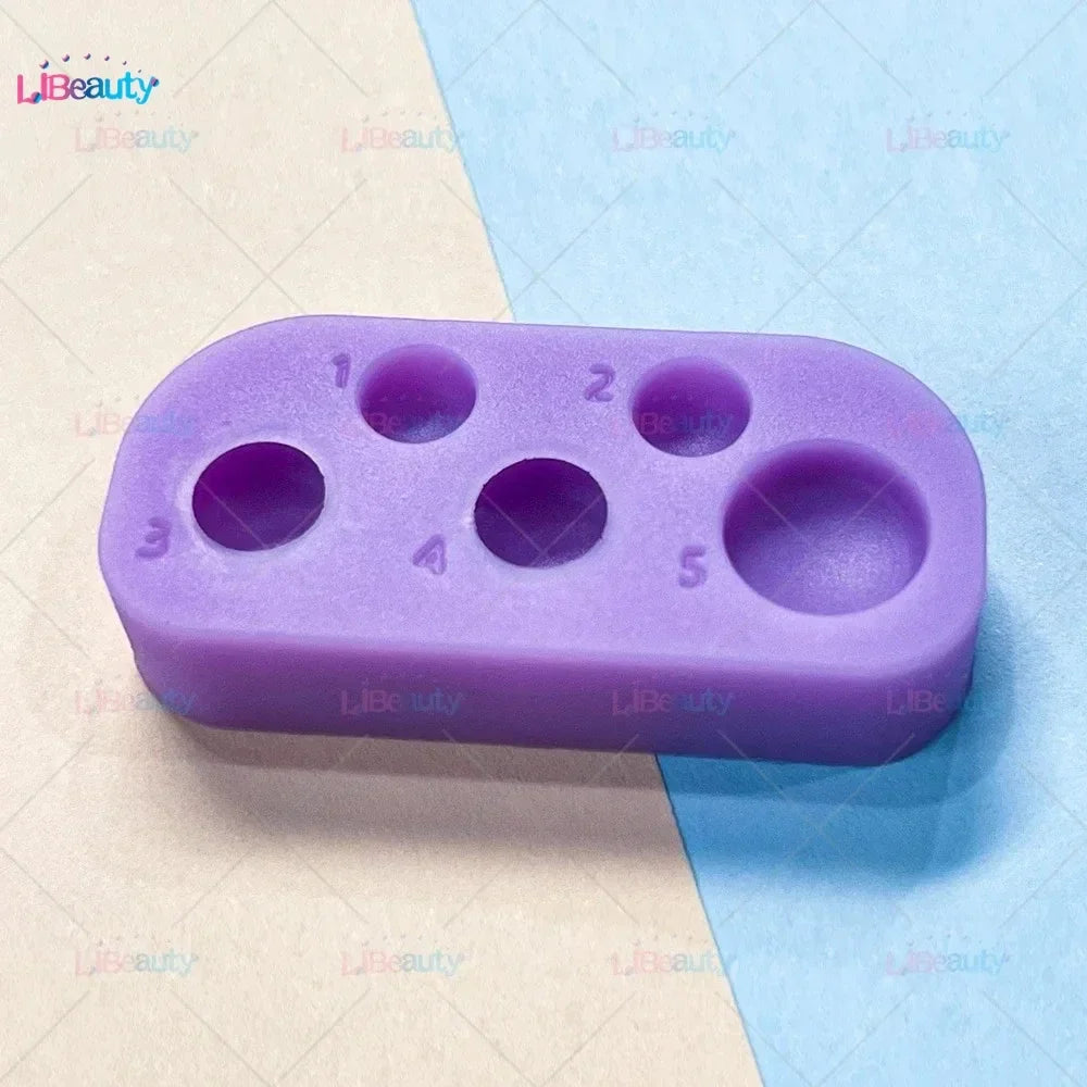 Libeauty Mini Silicone Palette – 6-Function Tray for Lash Lift, Tint, Brow Lamination & Eyelash Perm Makeup Tools