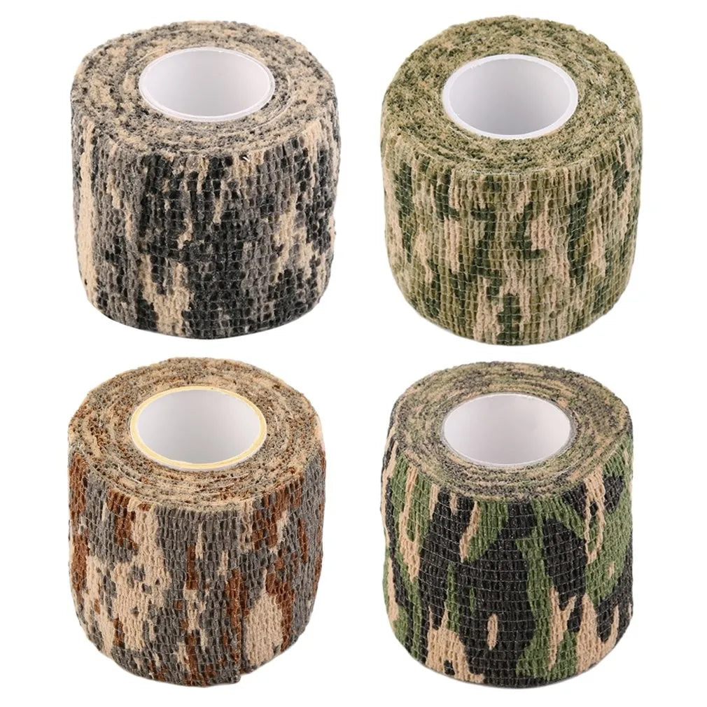 Camouflage Invisible Tape — Reusable Self-Cling Camo Wrap for Hunting Rifle & Outdoor Camping