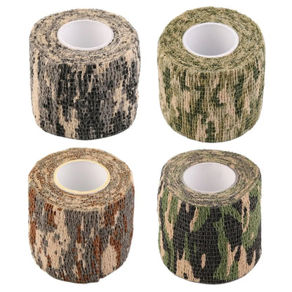 Camouflage Invisible Tape — Reusable Self-Cling Camo Wrap for Hunting Rifle & Outdoor Camping