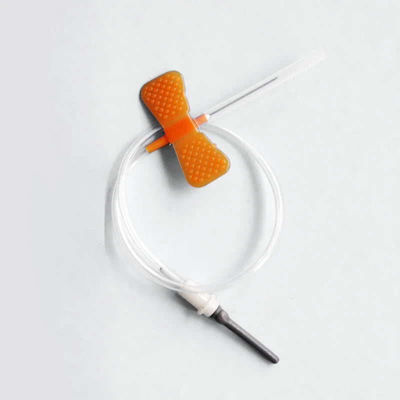 50pcs Disposable Scalp Blood Collection Needles + 50pcs Plastic Needle Holders — Pet Medical Supplies Set