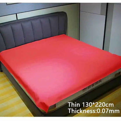 Waterproof PVC Bed Flat Sheet Mattress Cover – Urine & Oil Proof Spa Pad for Queen King Adult Massage Mat Cushion