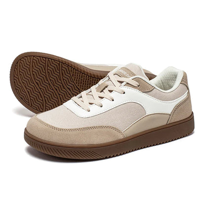 HOBIBEAR Unisex Wide-Toe Sneakers — Minimalist Lace-Up Mesh Casual Shoes, Non-Slip Comfort for Men & Women