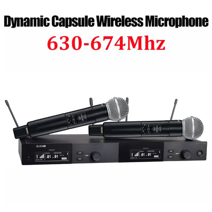 SLXD Wireless Microphone System – 500/600/800MHz 4-Pin Headset with KSM8/Beta58, Professional Audio for Stage & Karaoke