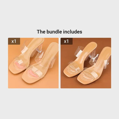 Silicone Forefoot Gel Pads - Self-Adhesive Non-Slip Cushions for High Heels & Sandals