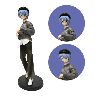 22cm Neon Genesis Evangelion Anime Figure – Asuka Langley Soryu & Rei Ayanami Action Collectible