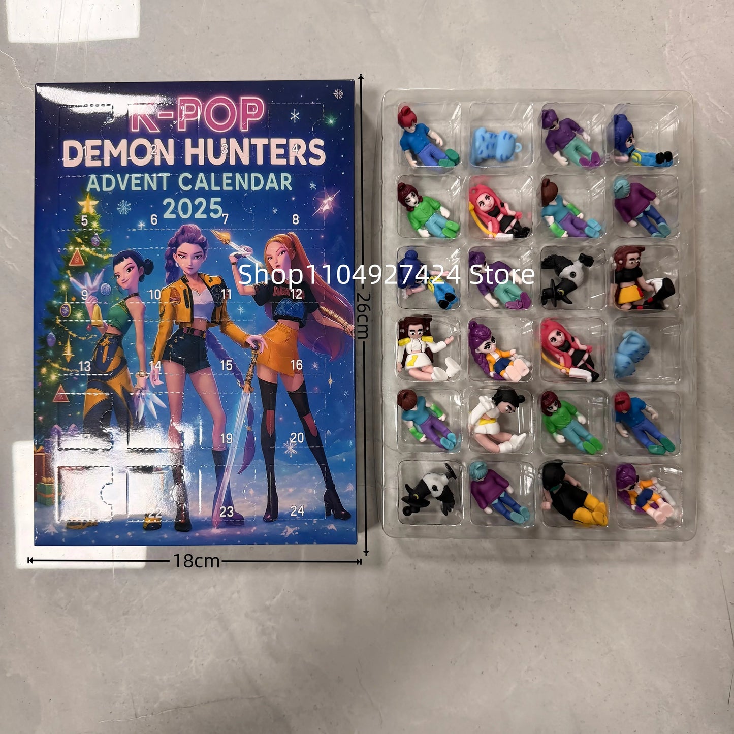 New Kpop Demon Hunters 24-Day Advent Calendar — Rumi, Mira, Zoey & Tiger Christmas Countdown Gift