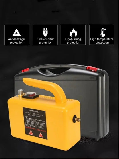 2600W 220V High-Temperature Steam Cleaner - Portable Sterilization Pressure Washer for Home, Car, Kitchen & AC