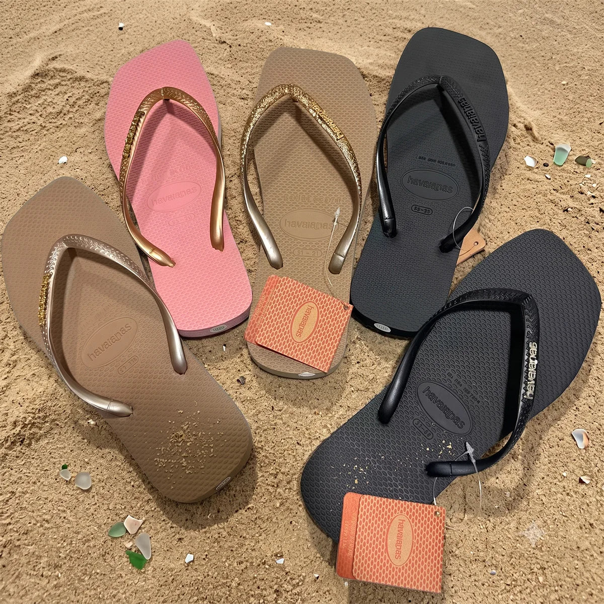 Women’s Summer Rubber Flip Flops - Anti-Slip Comfortable Clip-Toe Slippers