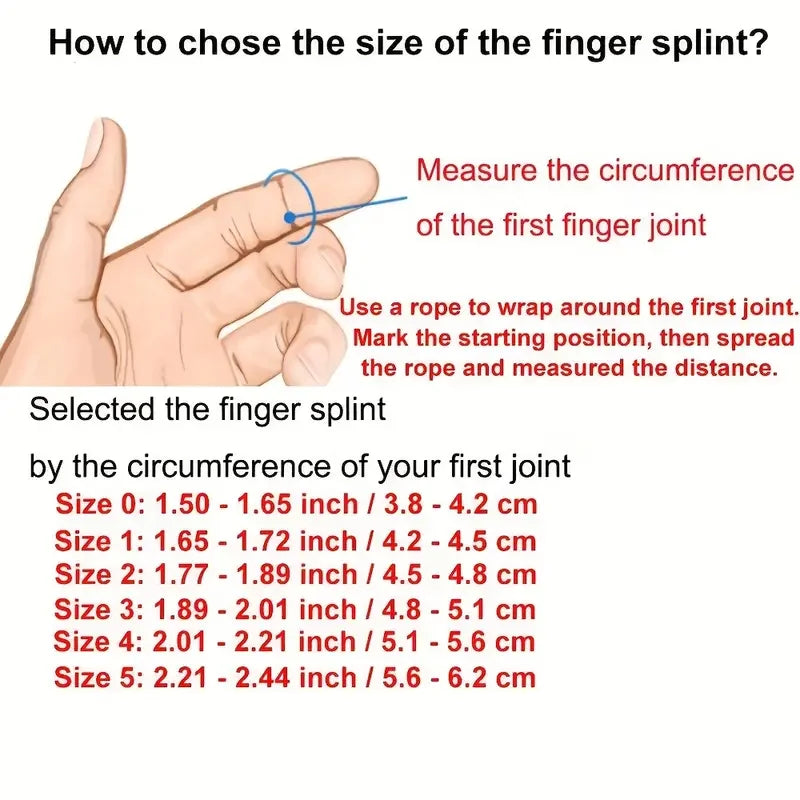 Plastic Finger Splint for Trigger Finger — Thumb Support Brace for Straightening & Injury Protection