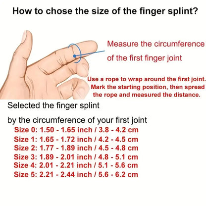 Plastic Finger Splint for Trigger Finger — Thumb Support Brace for Straightening & Injury Protection
