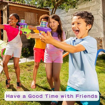 Kids Foam Disc Gun Toy – Outdoor Flying Disc Shooting Launcher for Parent-Child Interactive Play