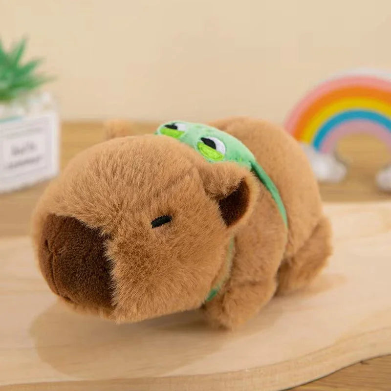Lovely Capybara Plush Slap Snap Wristband Bracelet – Kawaii Animal Hand Ring Toy for Kids
