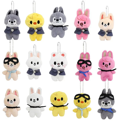 Kpop SKZOO Plush Keychain – Cute Dog Pendant Toy for Kids, Backpack Hanging, Birthday Gift