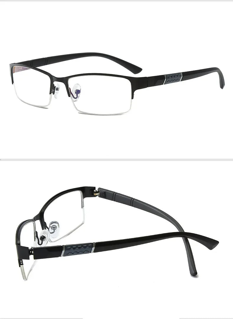 New Half Metal Frame Nearsighted Glasses Unisex Prescription Myopia 0 -0.5 -1 -1.5 -2 -2.5 -3 -4 -5 -6 Unisex óculos de leitura