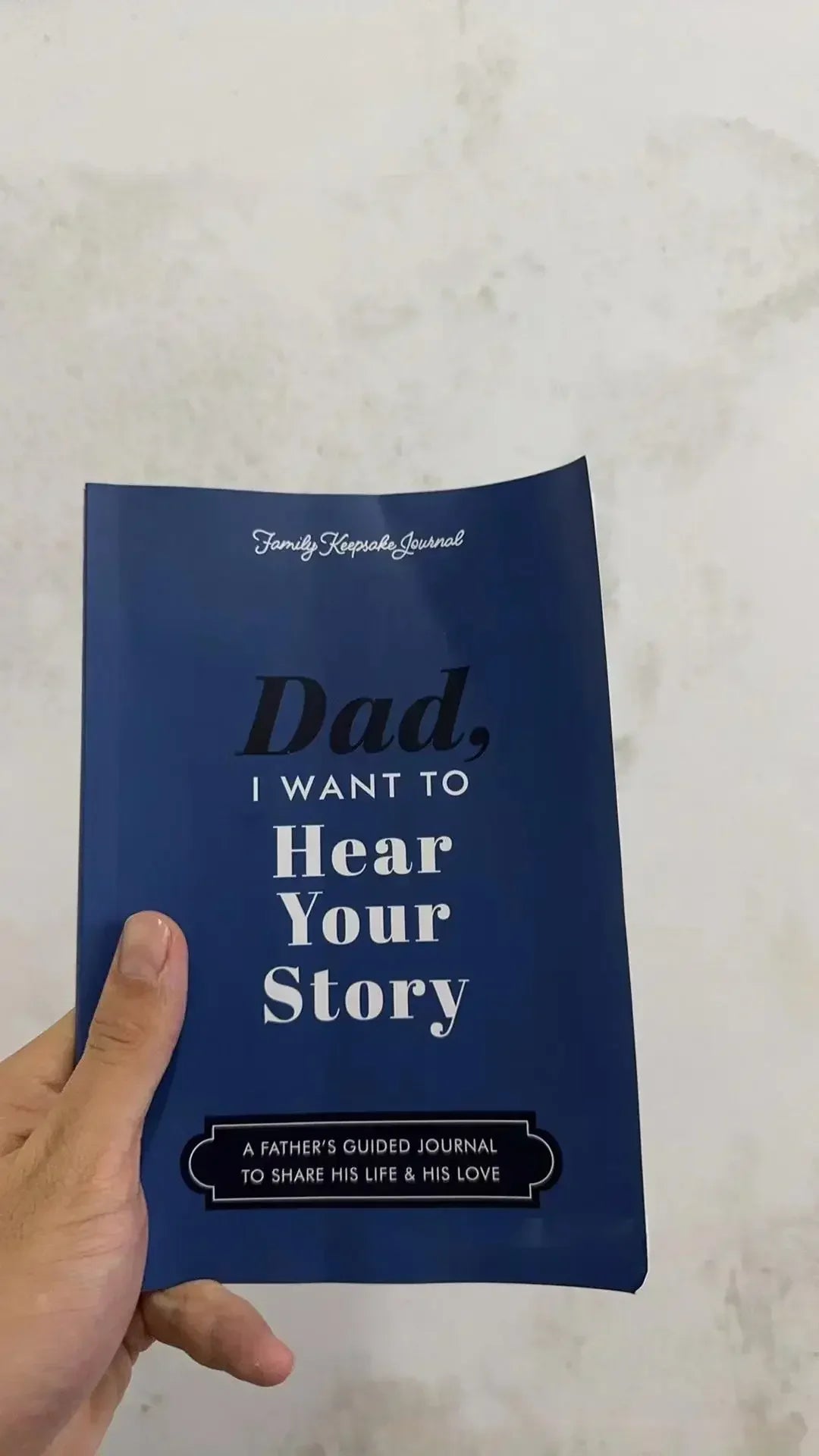 " Mom, I Want to Hear Your Story " Leather Memory Book – A Father’s Guided Journal for Sharing Life Stories