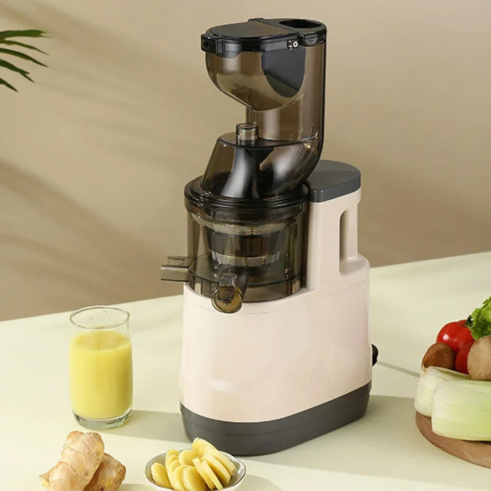 Houselin 7" Masticating Juicer — Cold Press Electric Juicer for Whole Fruits & Vegetables, High Yield