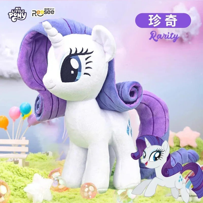 My Little Pony Plush Toys – Twilight Sparkle, Pinkie Pie, Rarity, Fluttershy, Applejack & Rainbow Dash Stuffed Dolls, Kids Xmas Gift