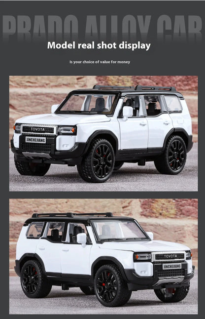 1:32 Toyota Prado Land Cruiser Alloy Diecast Model Car – Off-Road Toy for Kids & Collectible Gift